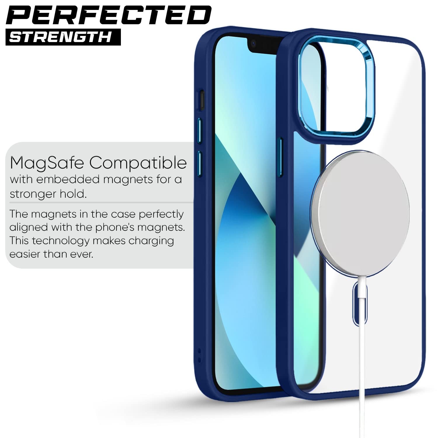 Pikkme iPhone 13 Magsafe Back Cover (Blue)