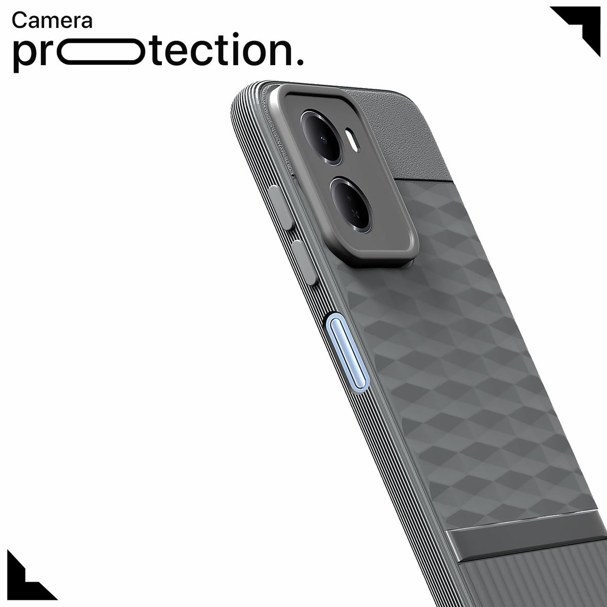Redmi 15A 5G Silicone mobile cover in grey by Pikkme – photo 5