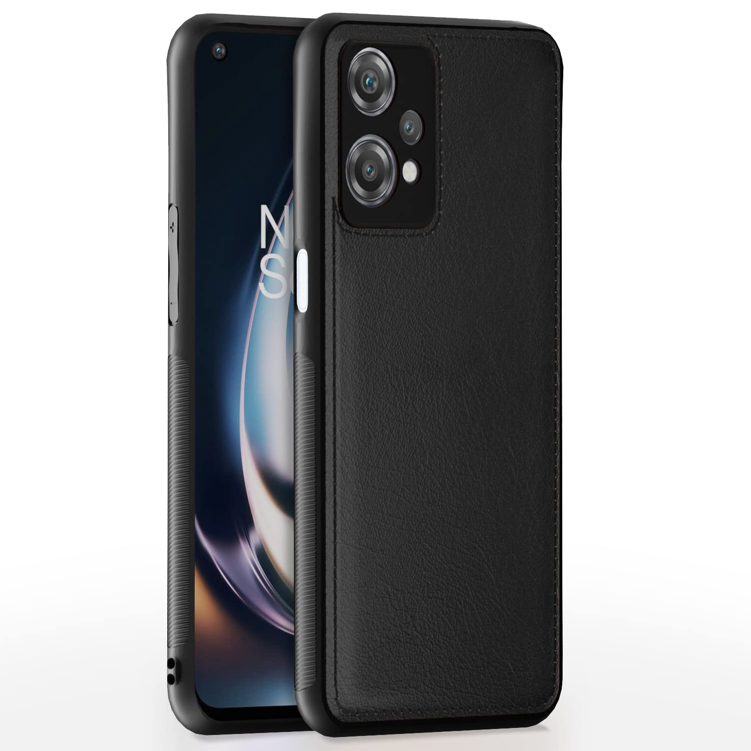 OnePlus Nord CE 2 Lite 5G LeatherBack Back Cover – Black