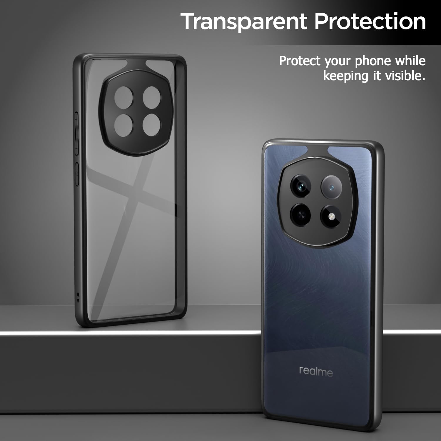 Black phone cover for Realme P2 Pro 5G – Pikkme – photo 3