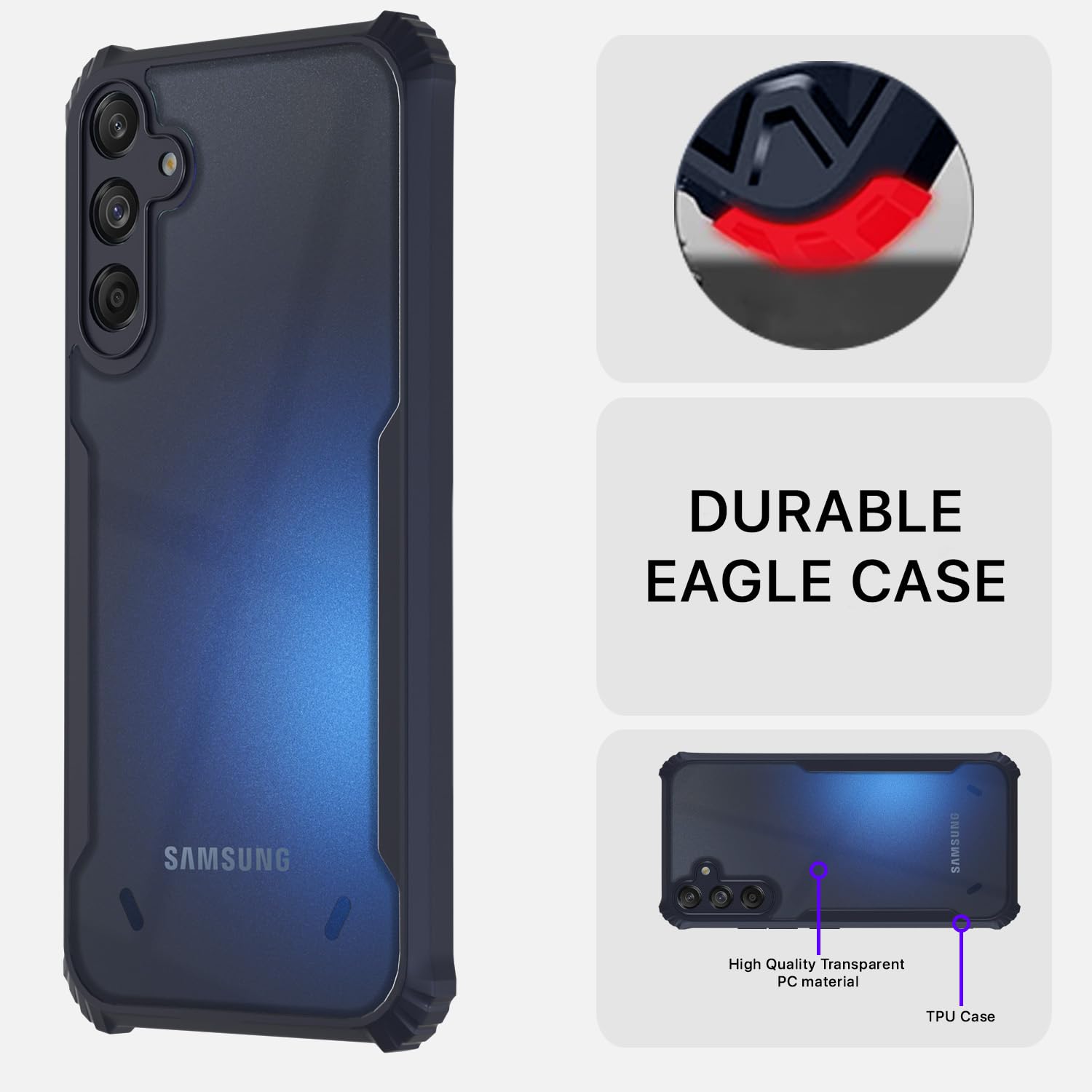 Samsung M55/M55s/F55 5G mobile back cover in blue by Pikkme – photo 5