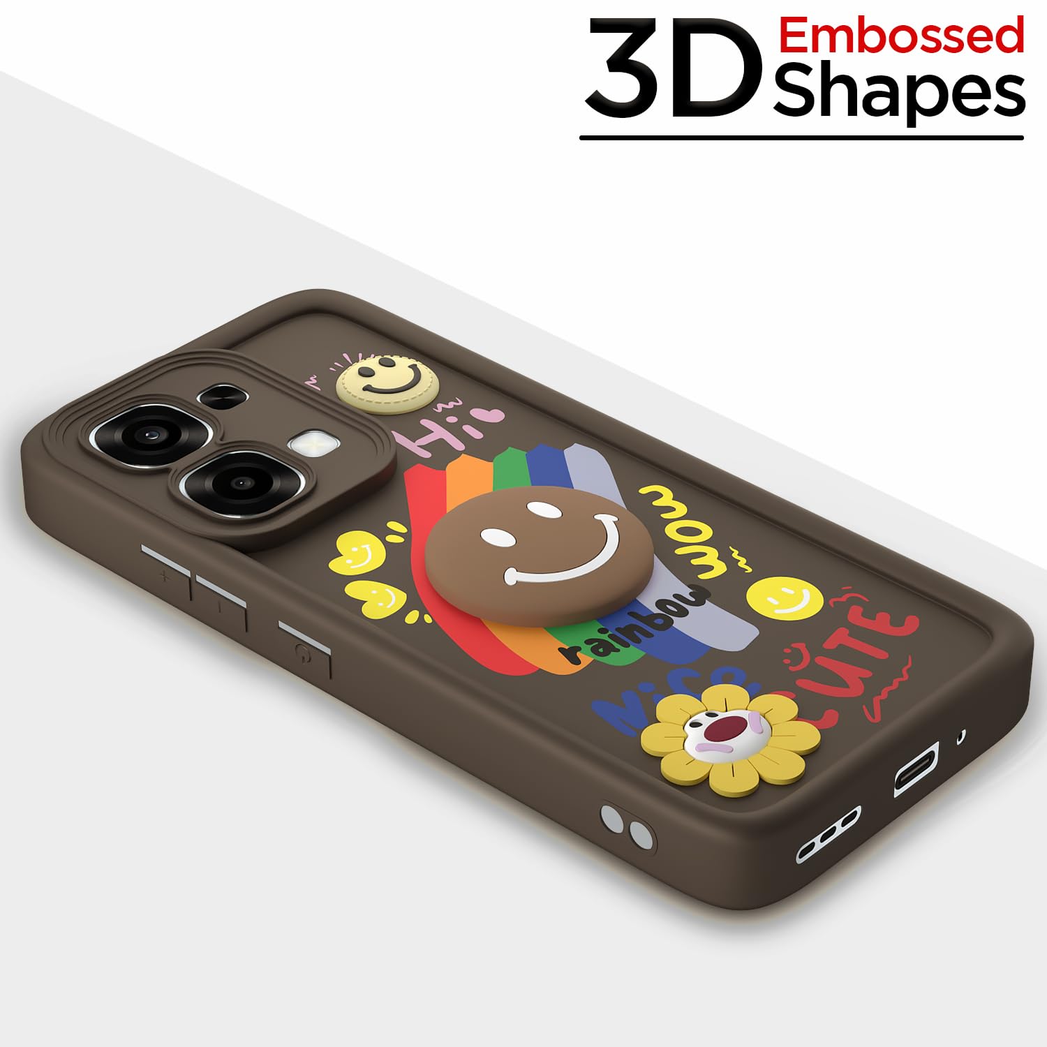 Pikkme brown mobile cover for Oppo F31/F33 5G – photo 3