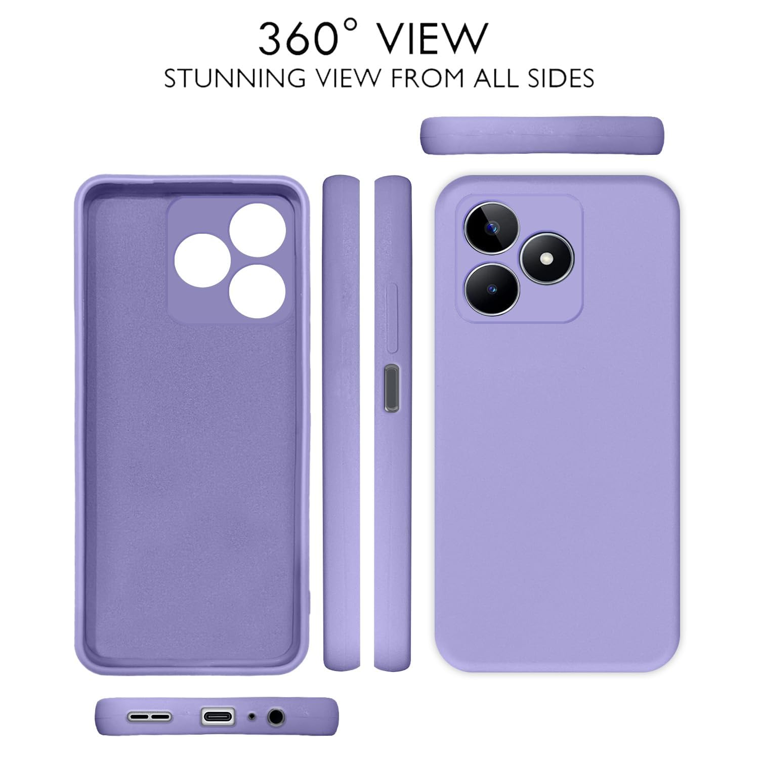 Pikkme Realme Narzo N53/C53 purple mobile back cover – photo 3
