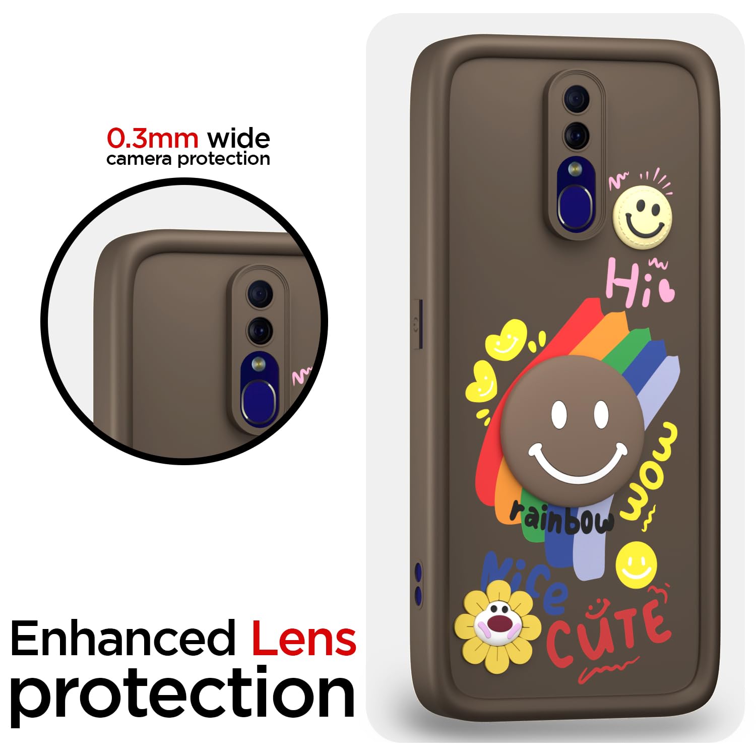 Brown mobile back cover for Oppo F11 – Pikkme – photo 5