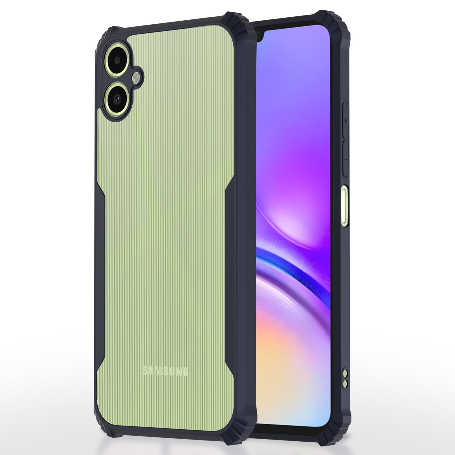 Samsung A06 Clear back cover in blue by Pikkme