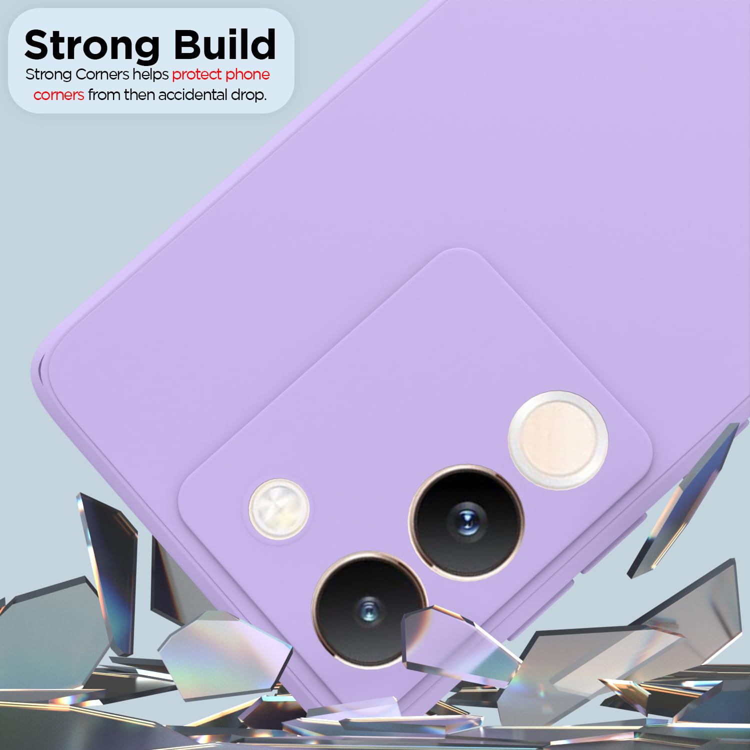 Pikkme Vivo Y200e 5G Liquid Silicone Back Cover (Purple)