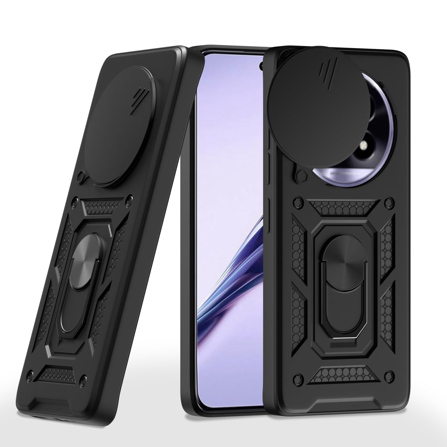 Realme 13 Pro/13 Pro Plus 5G back cover in black by Pikkme