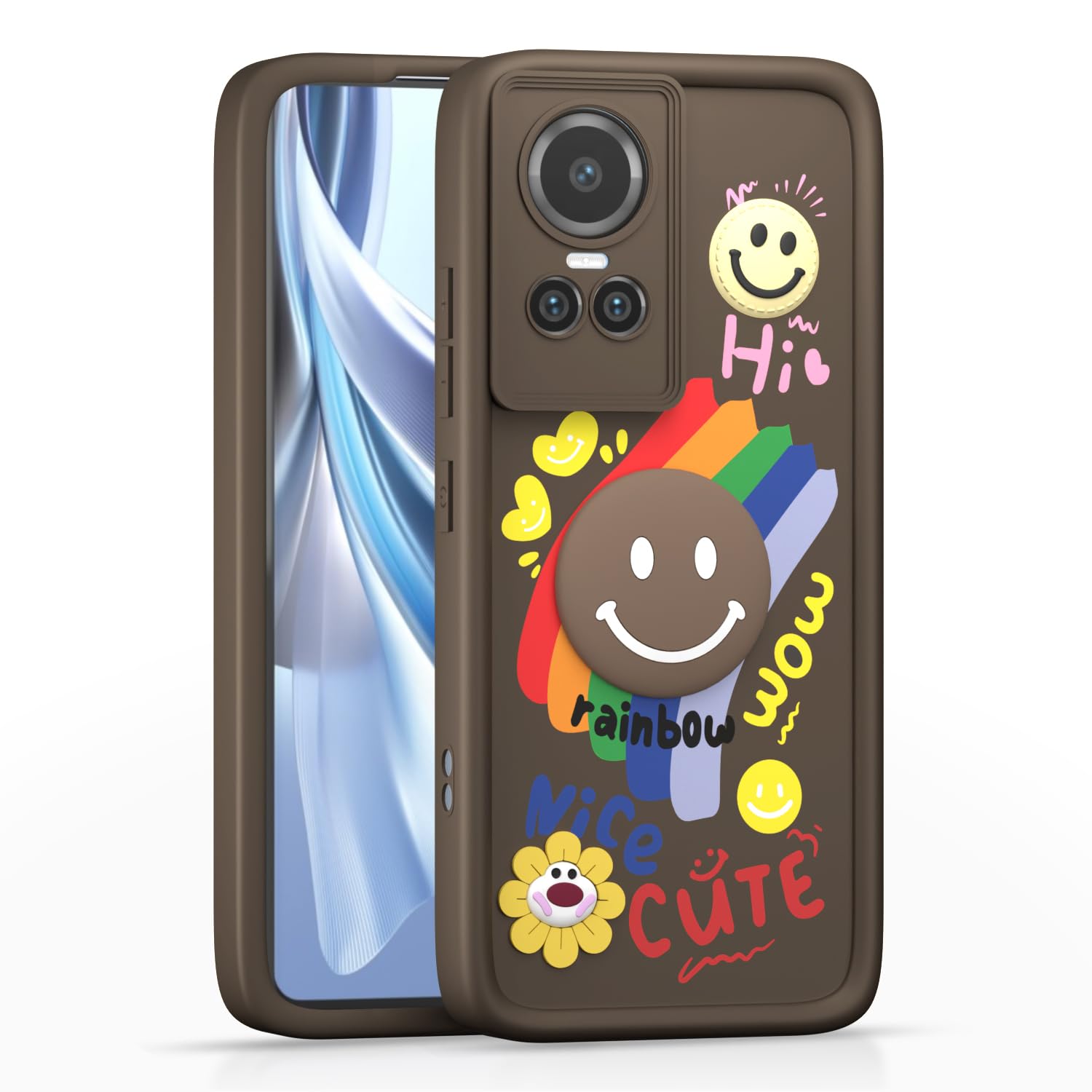 Brown Soft Silicone back cover for Oppo Reno 10 5G – Pikkme