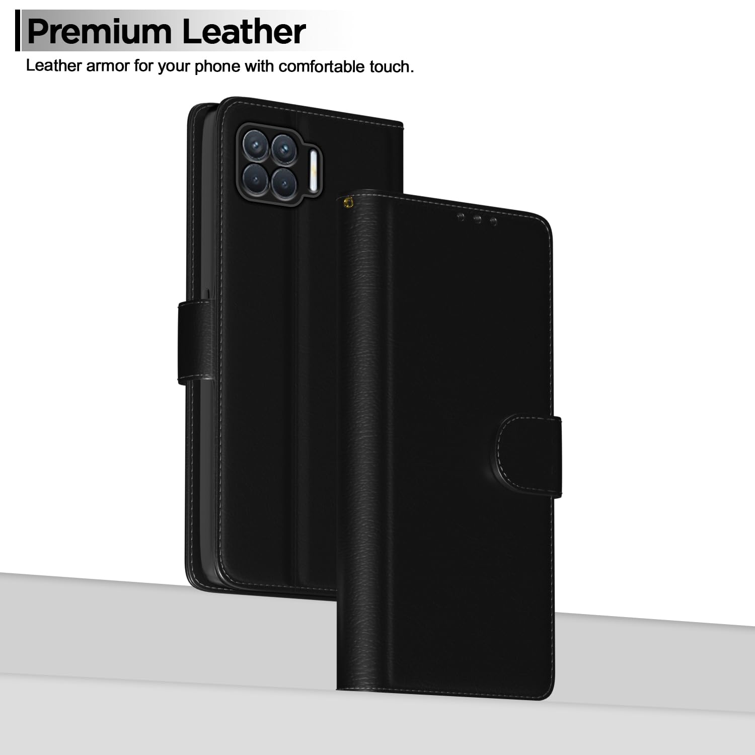Pikkme Oppo F17 Pro Wallet black flip cover – photo 7