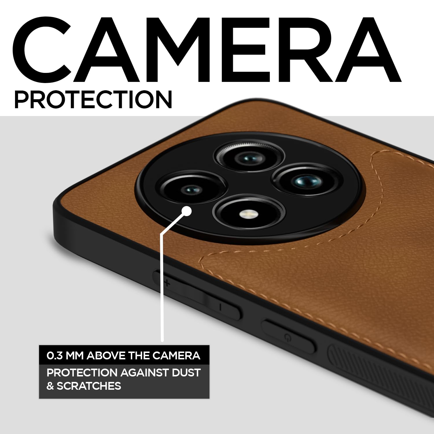 Pikkme Realme 13 Pro / 13 Pro Plus 5G Leatherback Back Case | Brown