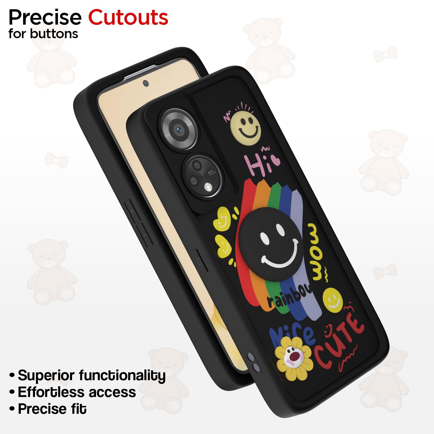 Black mobile cover for Oppo Reno 8T – Pikkme – photo 6