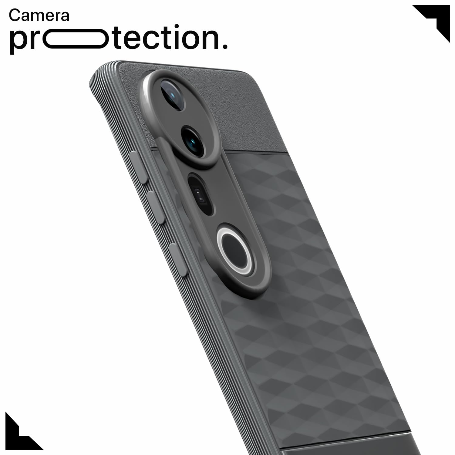 Pikkme Vivo T4 Ultra 5G Shockproof Soft Flexible Gencase Back Cover (Grey)