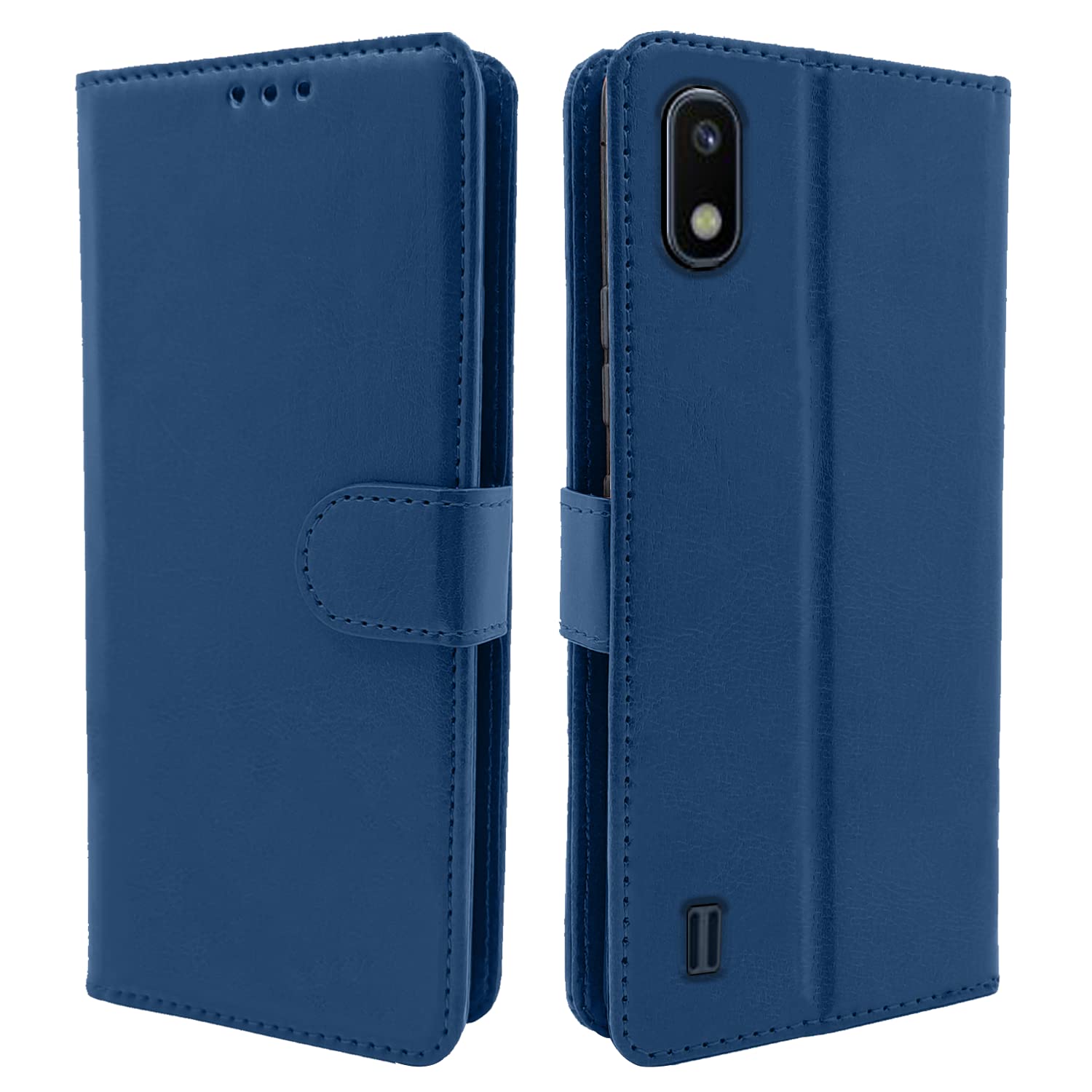 Pikkme Samsung Galaxy A10 Vintage Flip Cover (Blue)