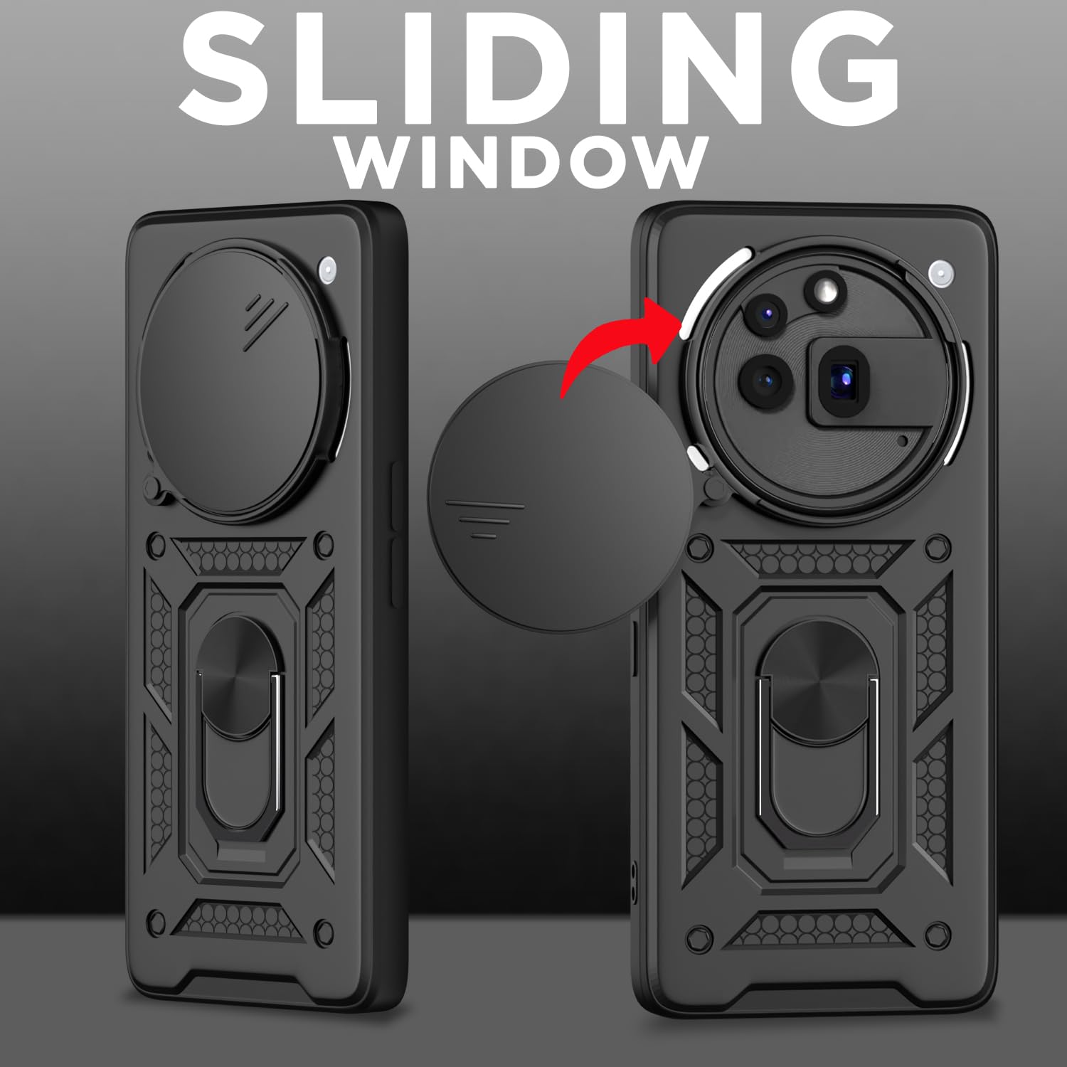 Pikkme Nothing Phone 3a Pro 5G D10 Tough Armor Back Cover (Black)