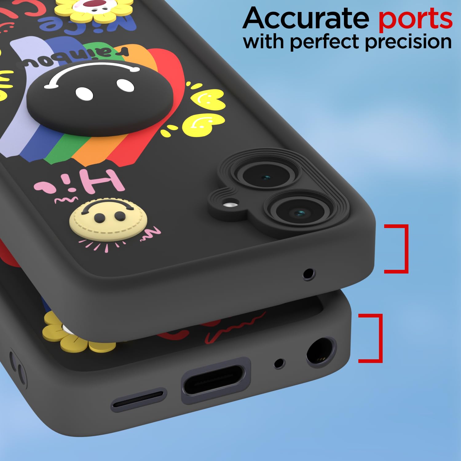 Samsung A04 Soft Silicone mobile cover in black by Pikkme – photo 4