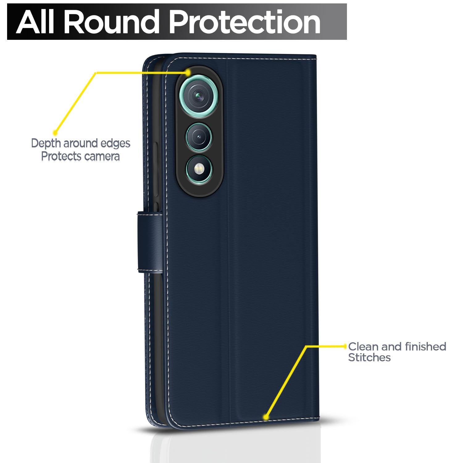 Pikkme Tecno Pova blue wallet flip cover – photo 4