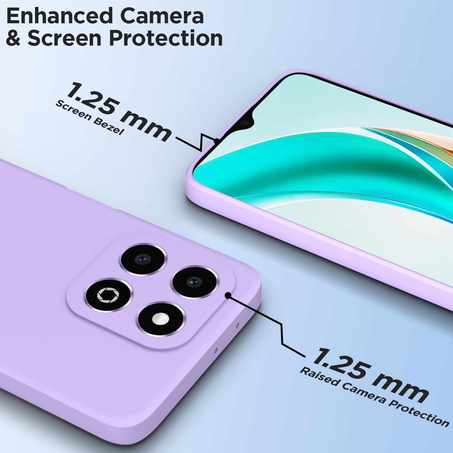 Honor X6b mobile back cover in purple by Pikkme – photo 2