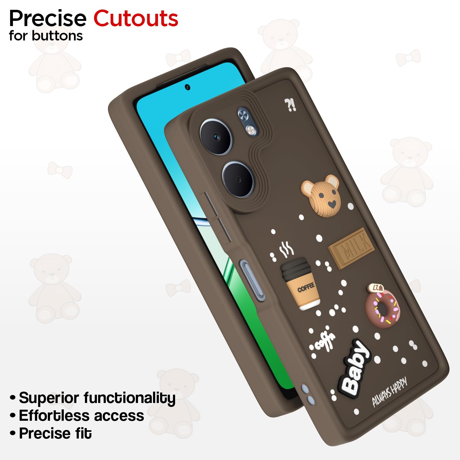 Pikkme brown back cover for Oppo A5x – photo 6