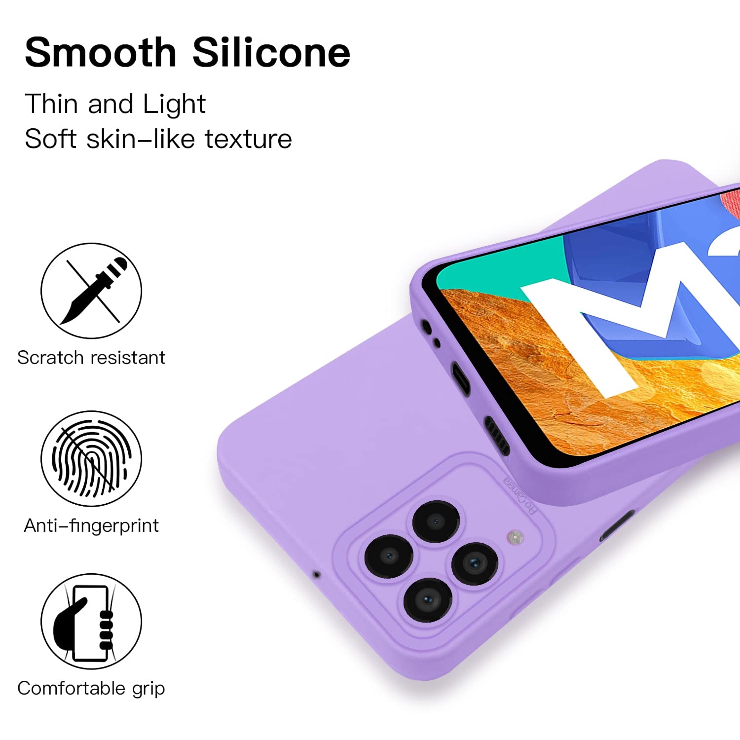 Samsung M33 5G Chain mobile cover in purple by Pikkme – photo 4