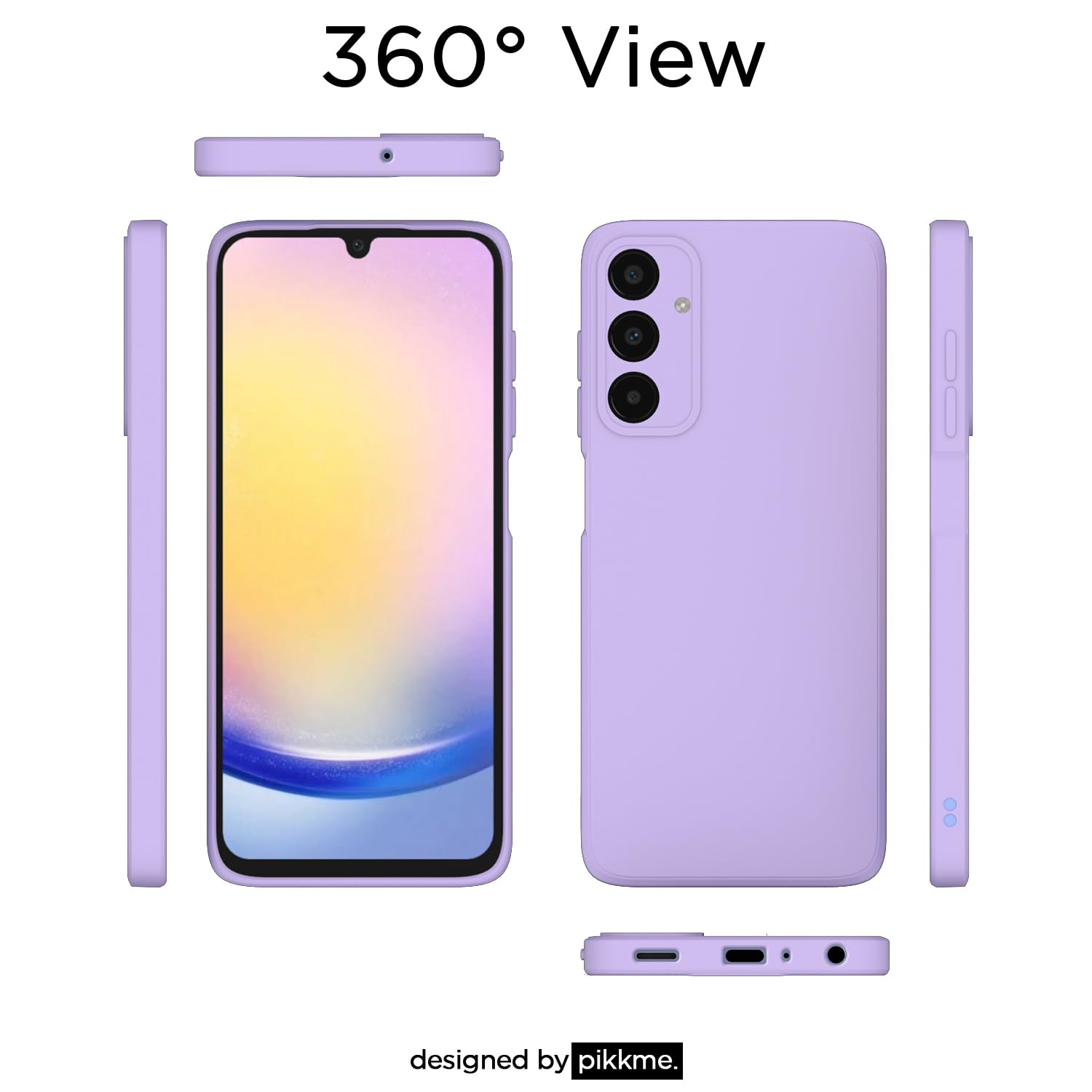 Pikkme Samsung A25 5G purple mobile back cover – photo 3