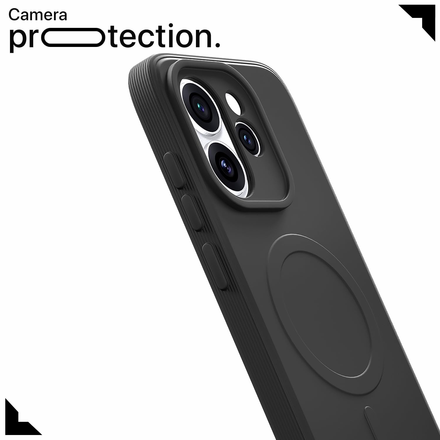 Black mobile back cover for Oppo Reno 15 Pro Mini 5G – Pikkme – photo 5