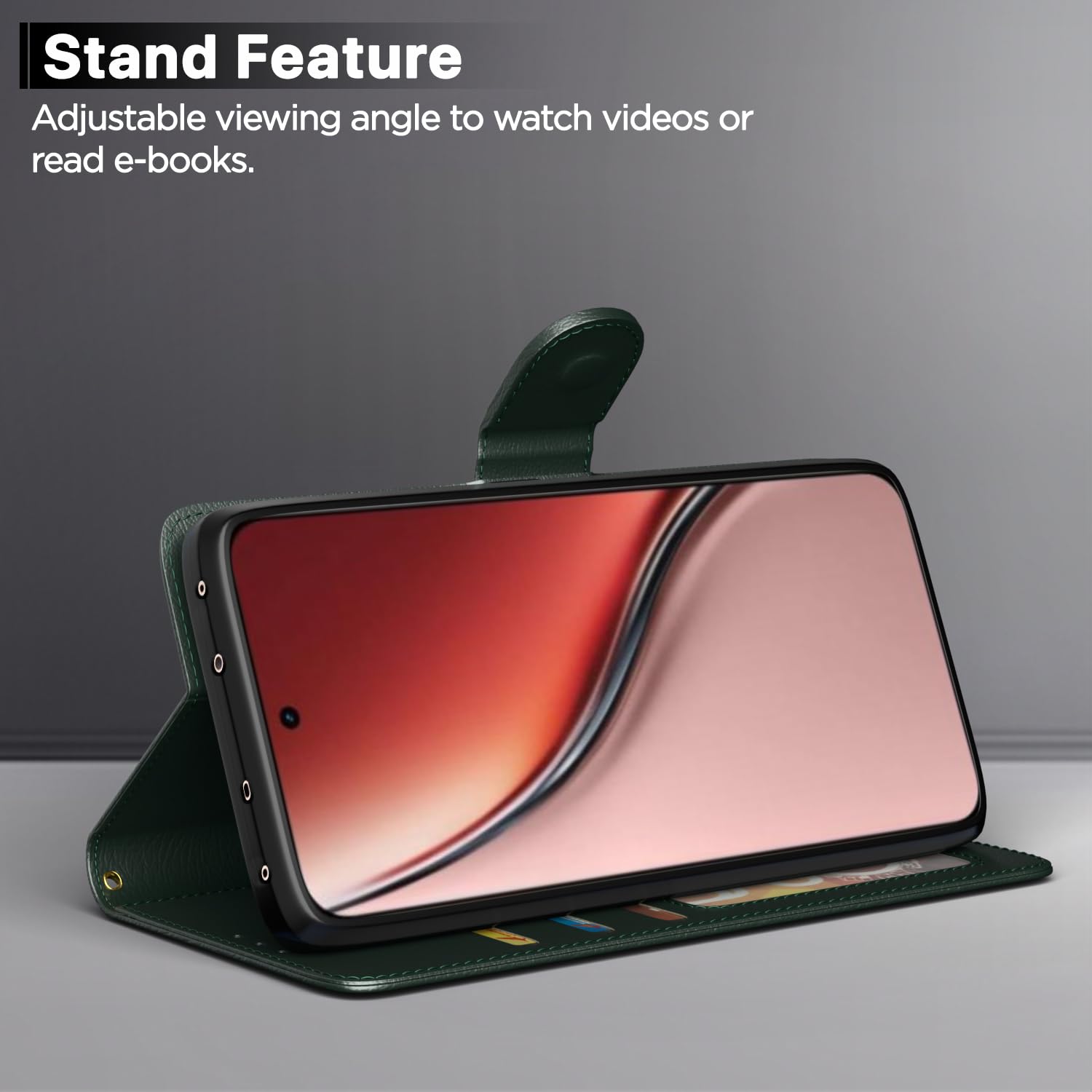 Pikkme Realme P3 Ultra 5G Vintage Flip Cover (Green)