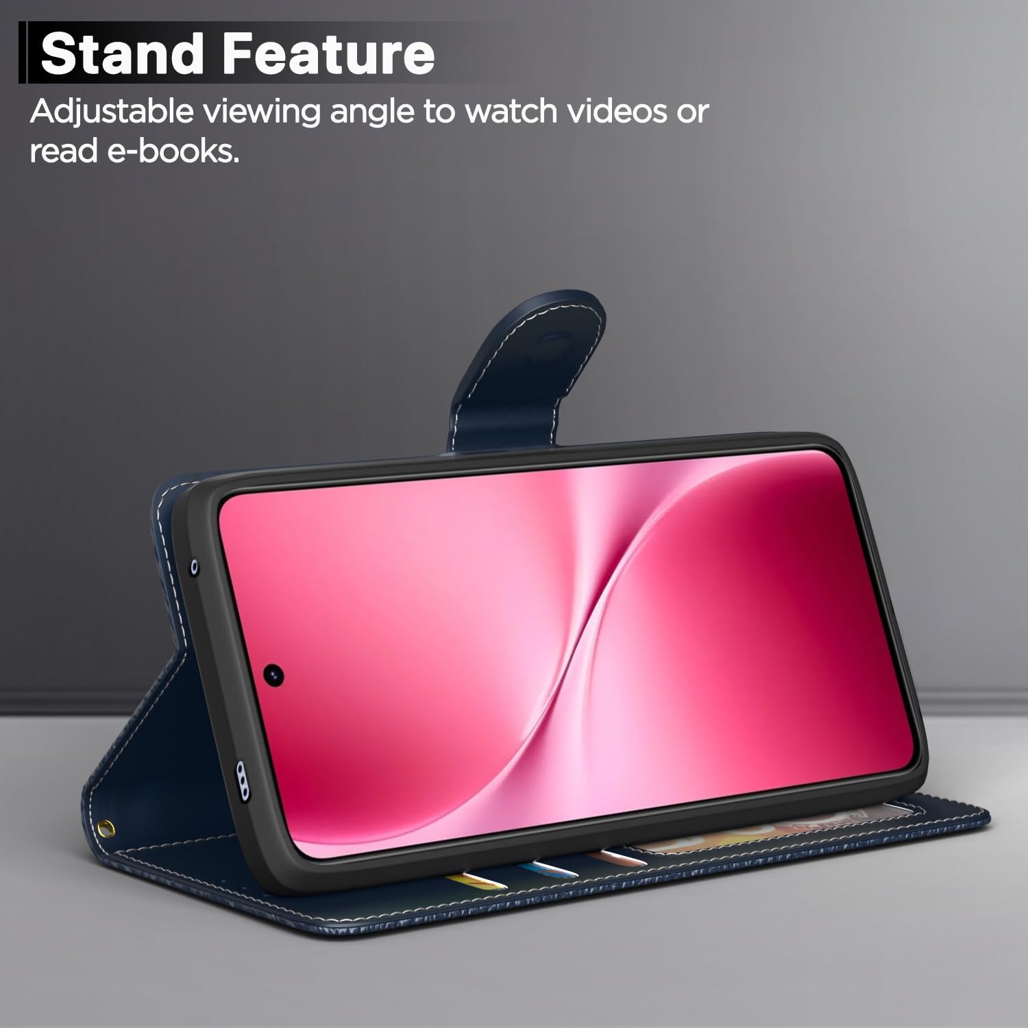 Pikkme blue flip cover for Vivo V60 Lite 5G – photo 3