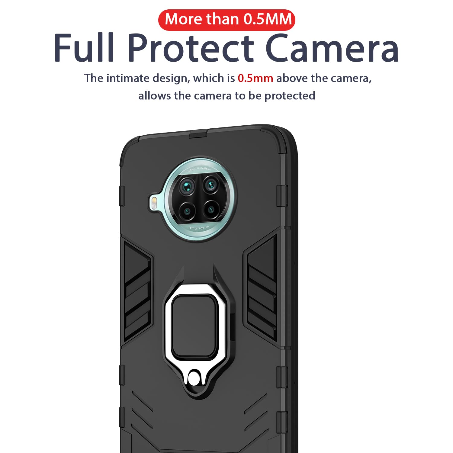 Black mobile cover for MI 10i 5G – Pikkme – photo 7