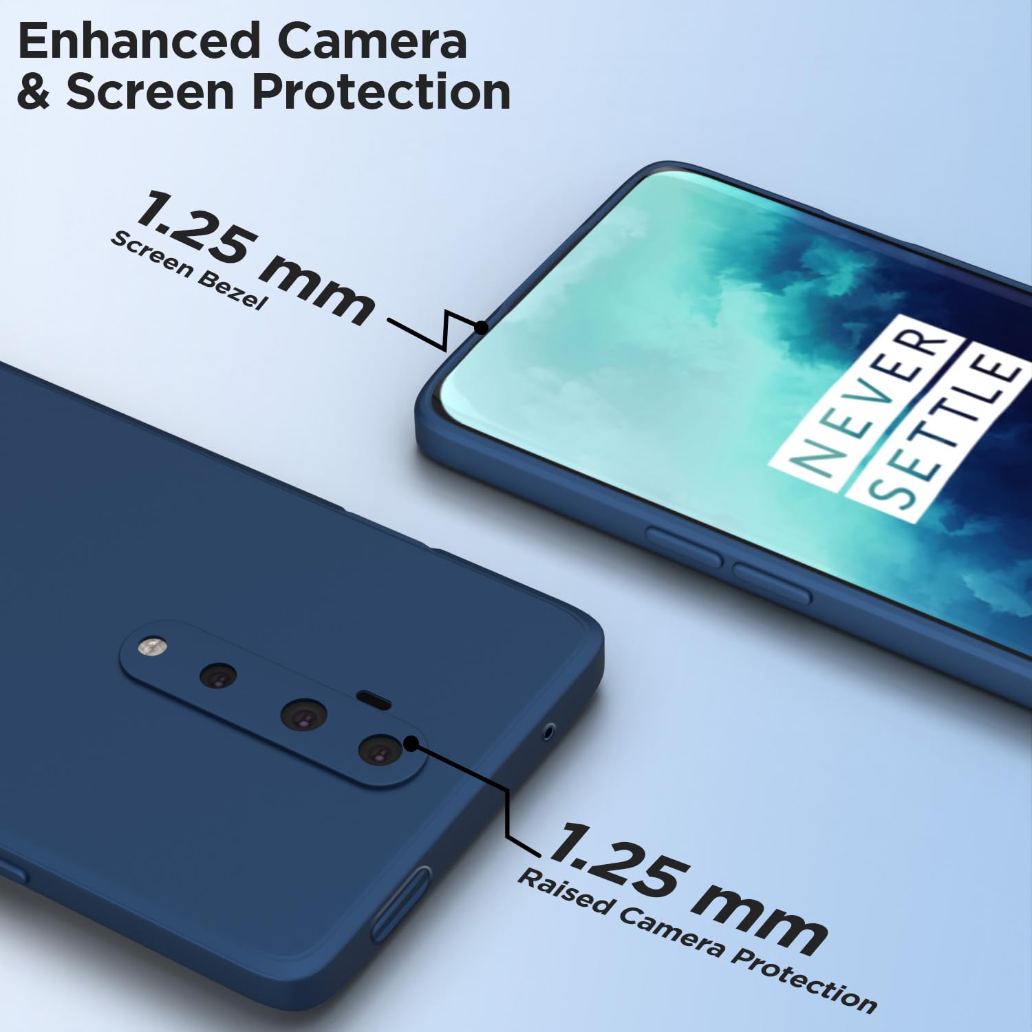 Pikkme blue Matte back cover for OnePlus 7T Pro – photo 6