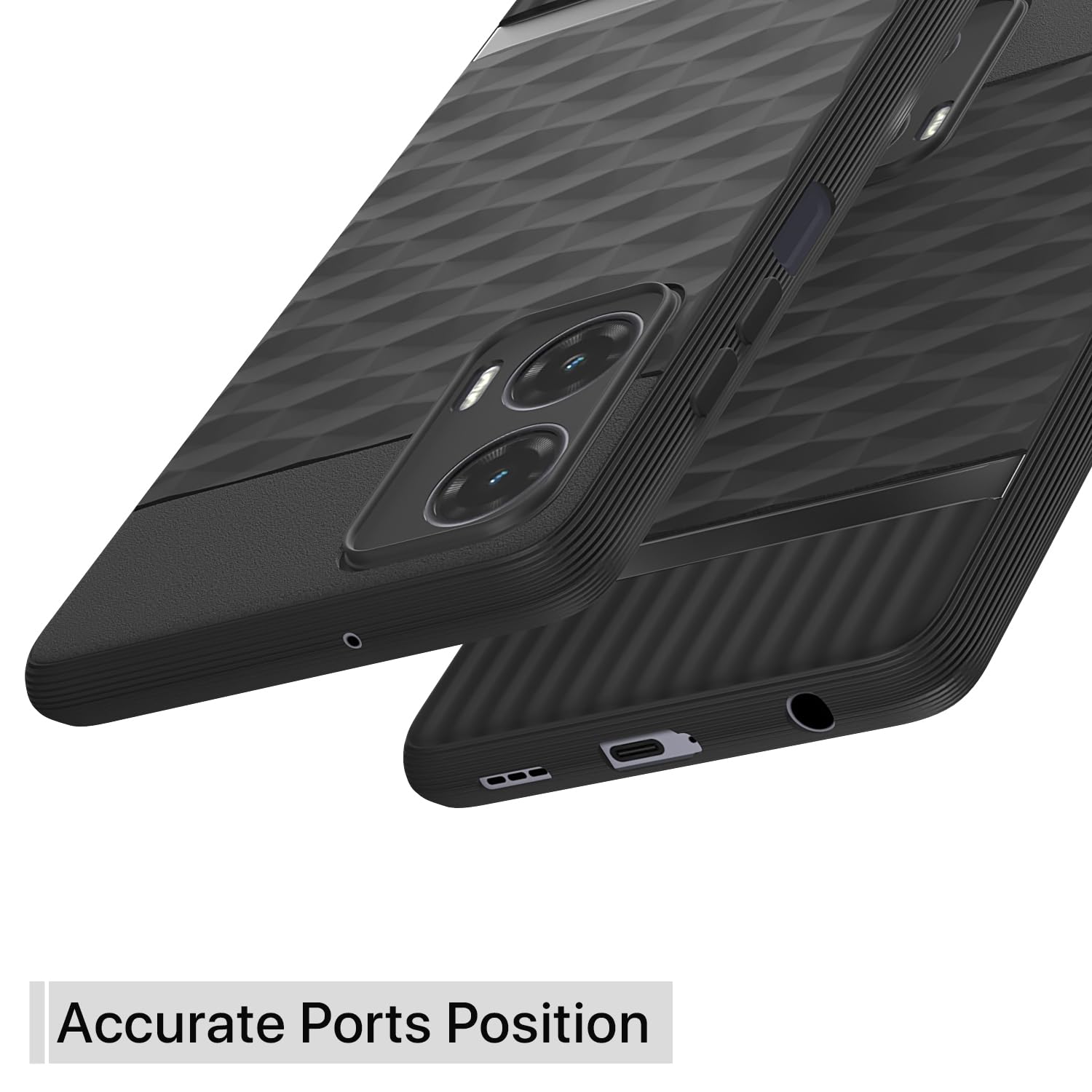 Pikkme Moto G35 5G Gencase Back Cover (Black)