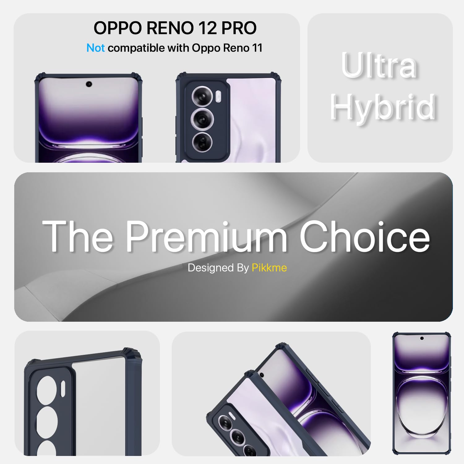 Pikkme Oppo Reno 12 Pro 5G Clear blue phone cover – photo 3