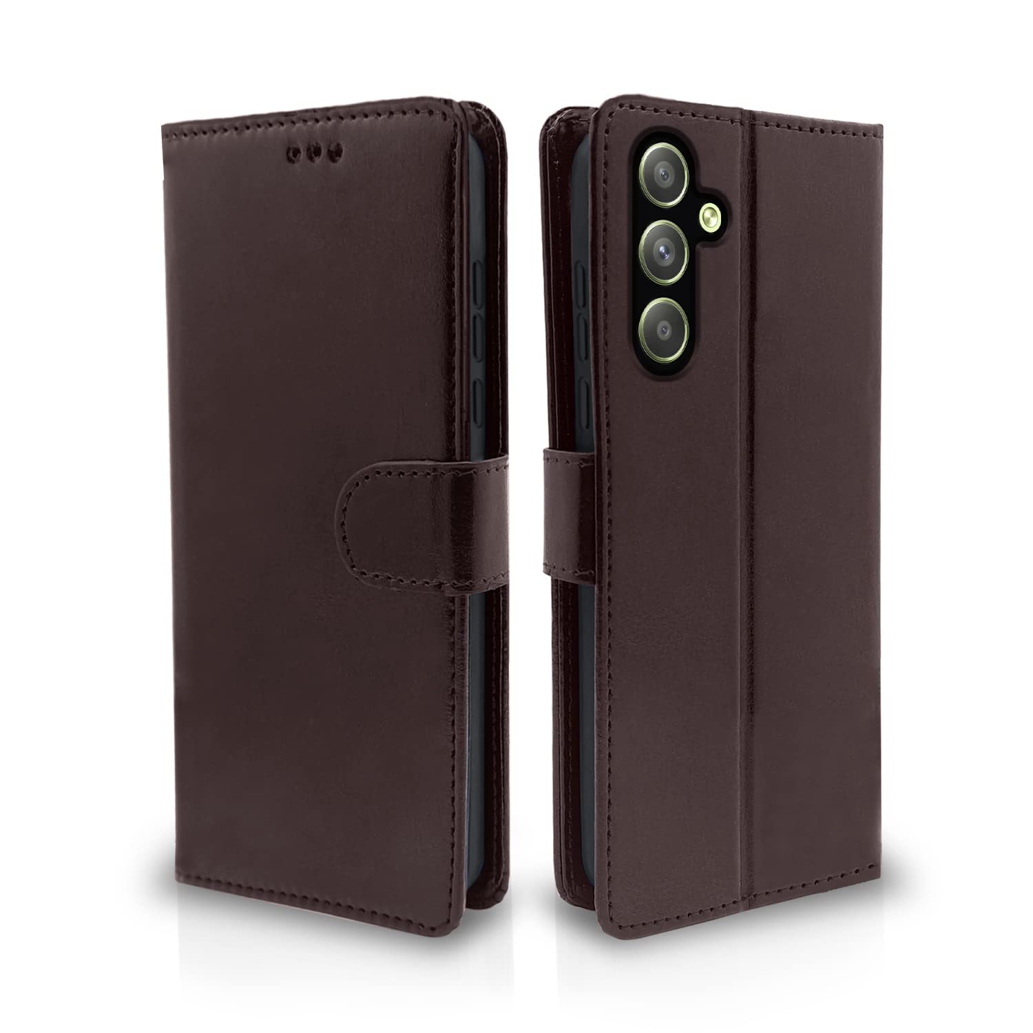 Samsung Galaxy A54 5G Vintage Flip Cover - Coffee