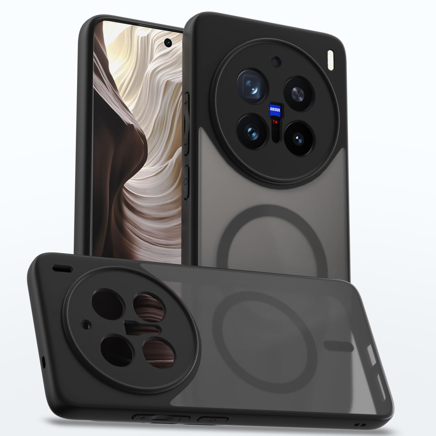 Black smoke mag-safe phone cover for Vivo X200 Pro 5G – Pikkme