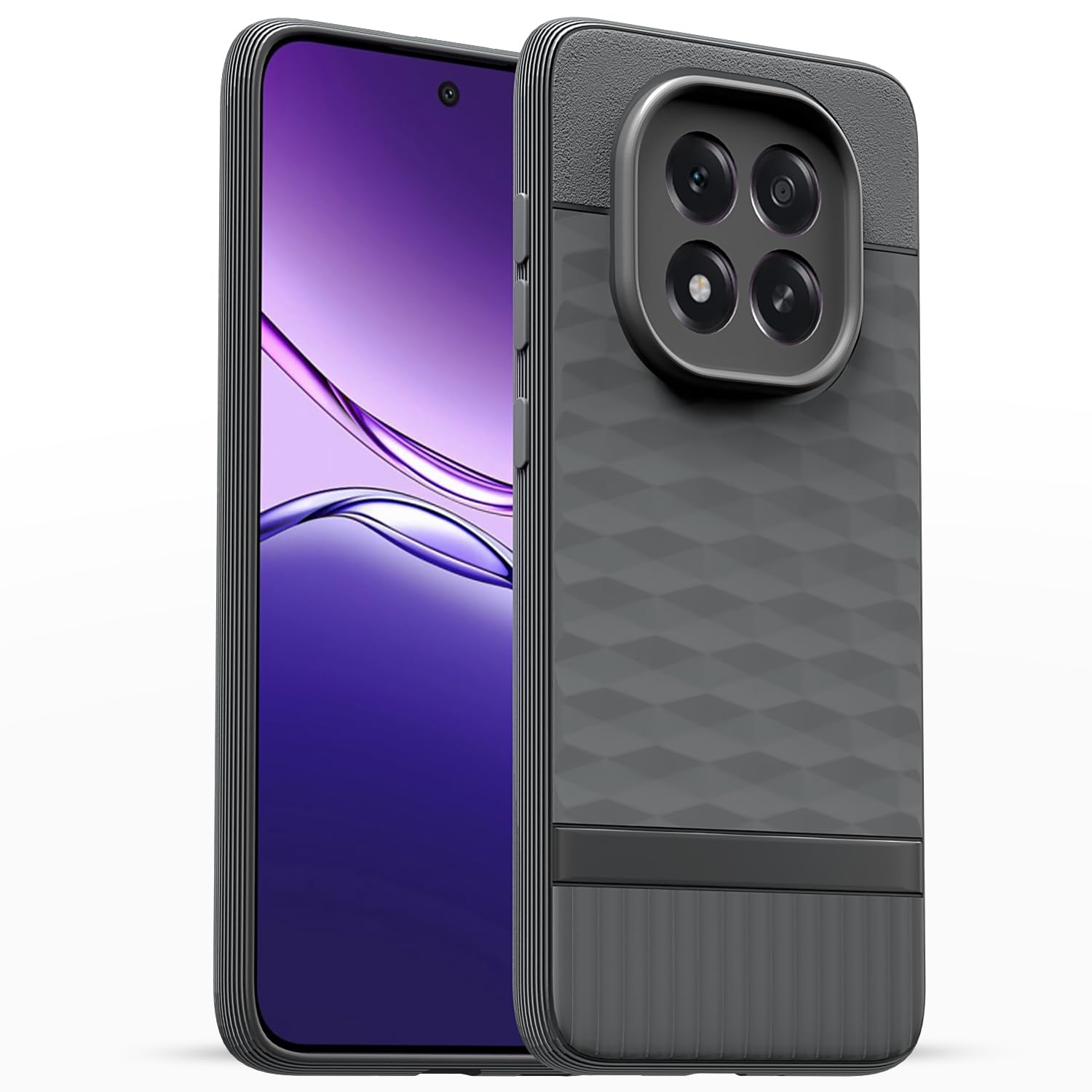 Pikkme grey Silicone back cover for Oppo F29 5G