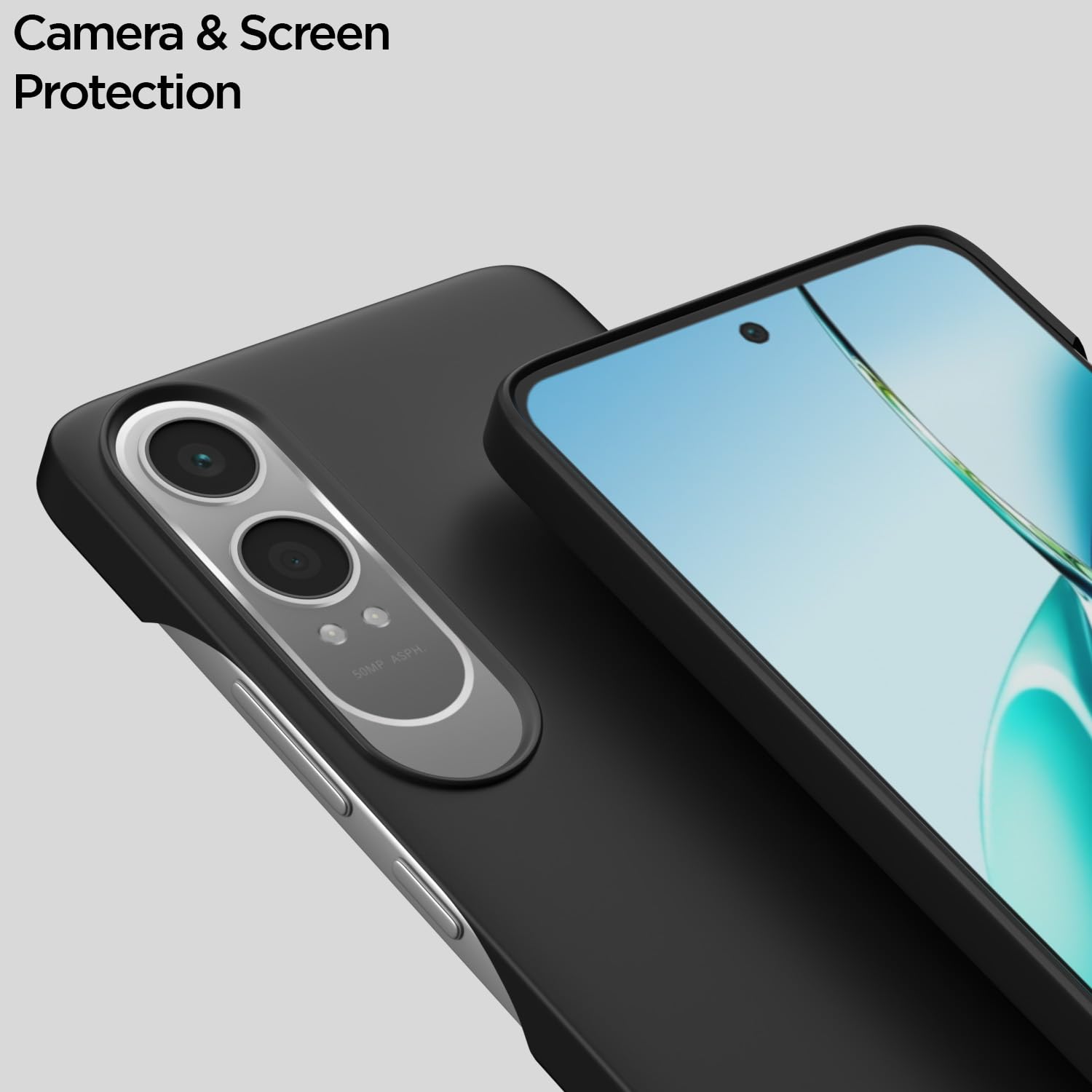 Pikkme OnePlus Nord Ce 4 Lite 5G SideCut Back Cover (Black)