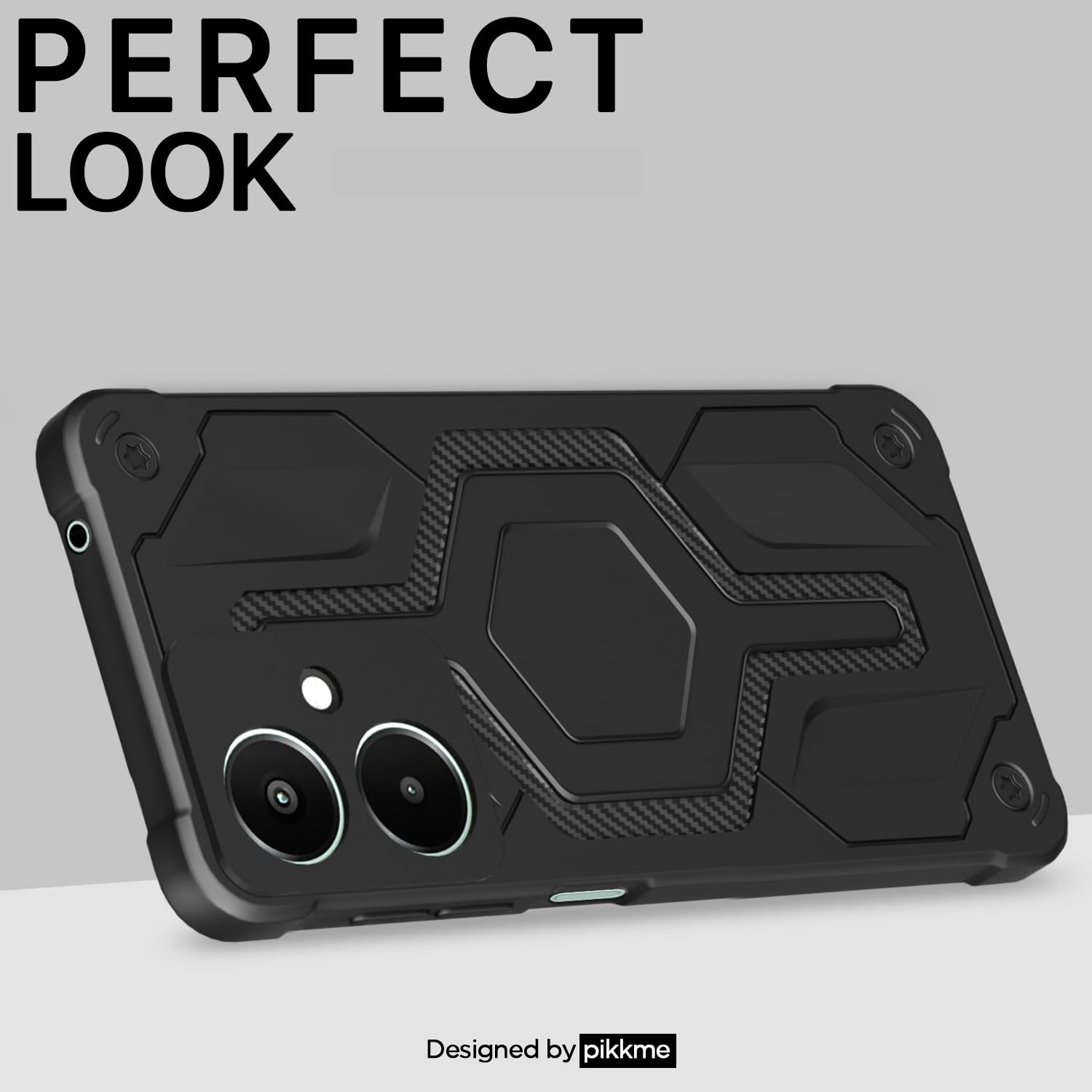 Black mobile back cover for Redmi 13C 5G – Pikkme – photo 4