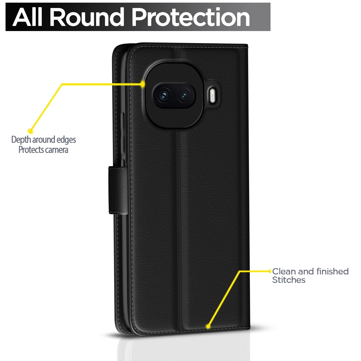 iQOO 15R 5G wallet flip cover in black by Pikkme – photo 4