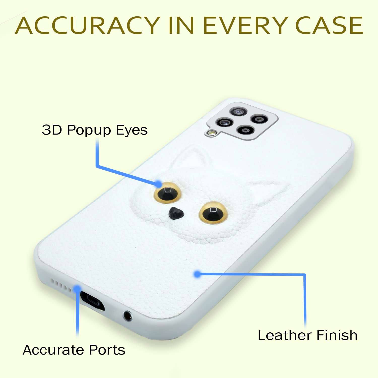 White mobile back cover for Samsung M32 4G – Pikkme – photo 3