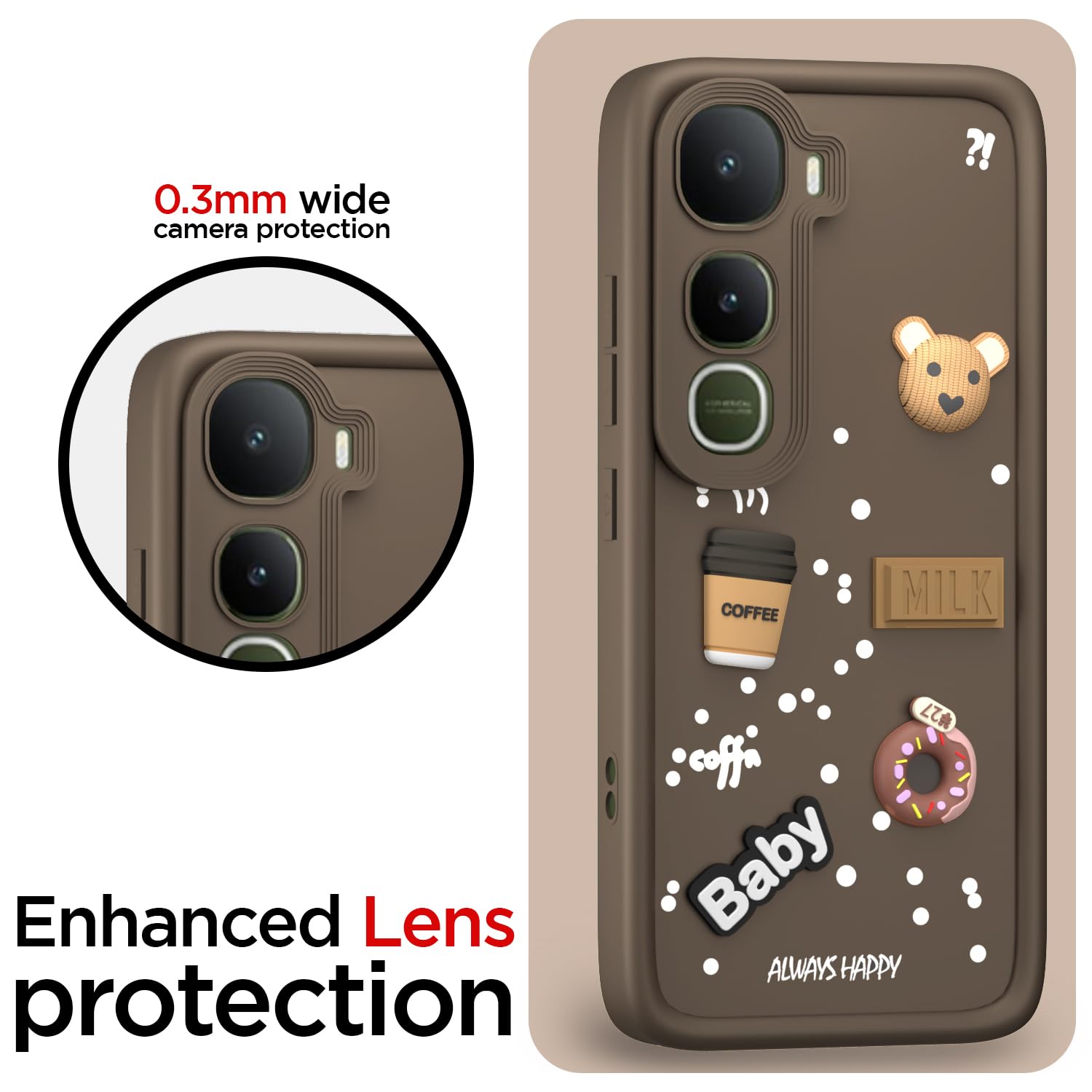 Pikkme brown phone cover for Vivo Y400 5G/3D – photo 5
