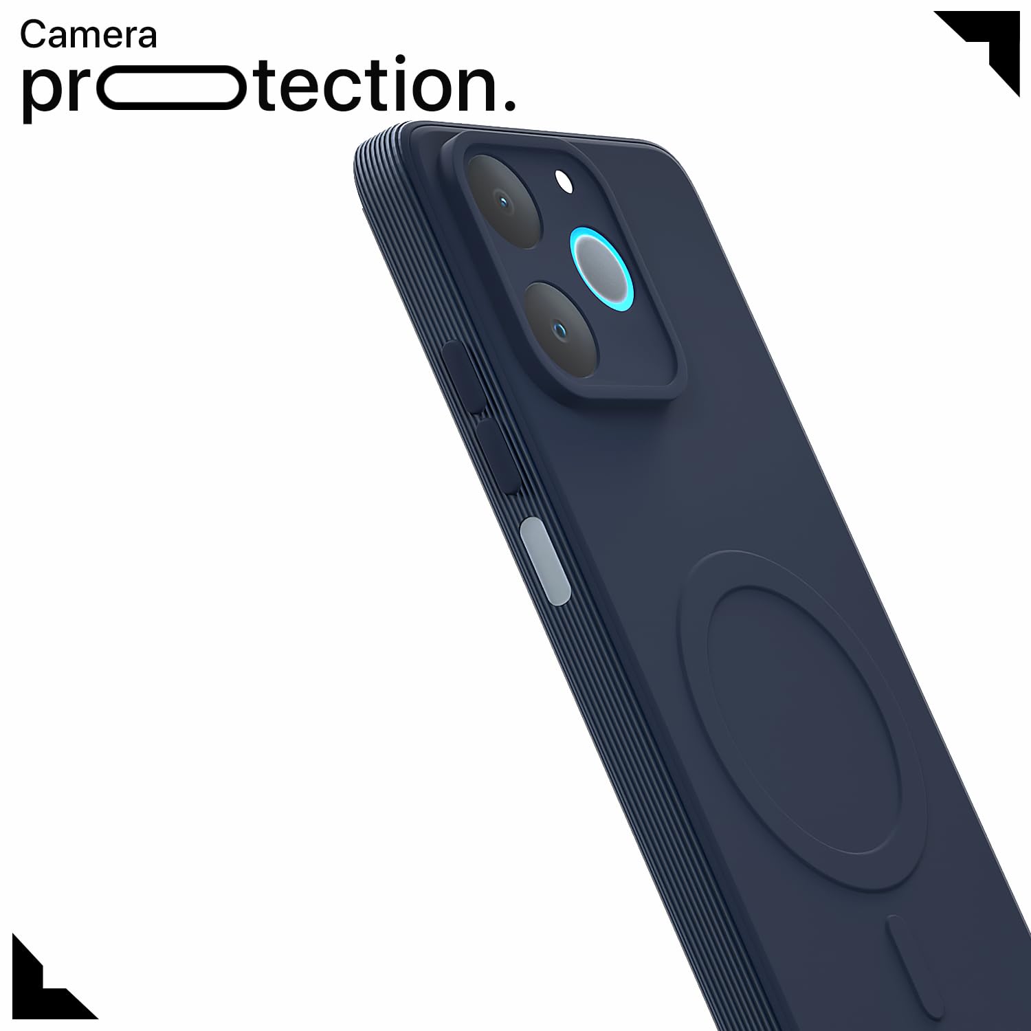 Pikkme Realme P4 Lite 4G MagSafe blue mobile back cover – photo 5