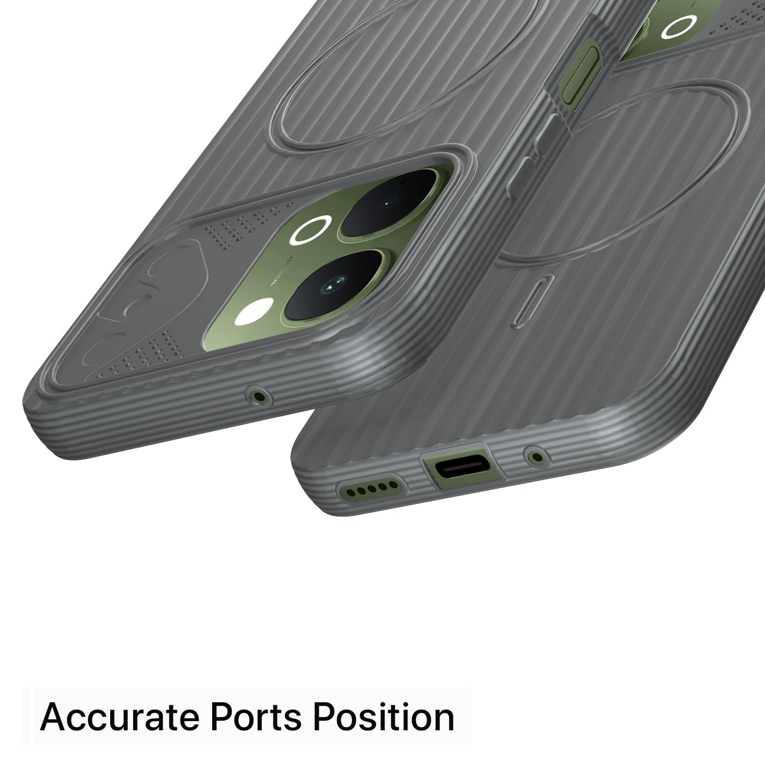Grey mobile back cover for Vivo T5x/Y51 Pro/iQOO Z11x 5G – Pikkme – photo 4