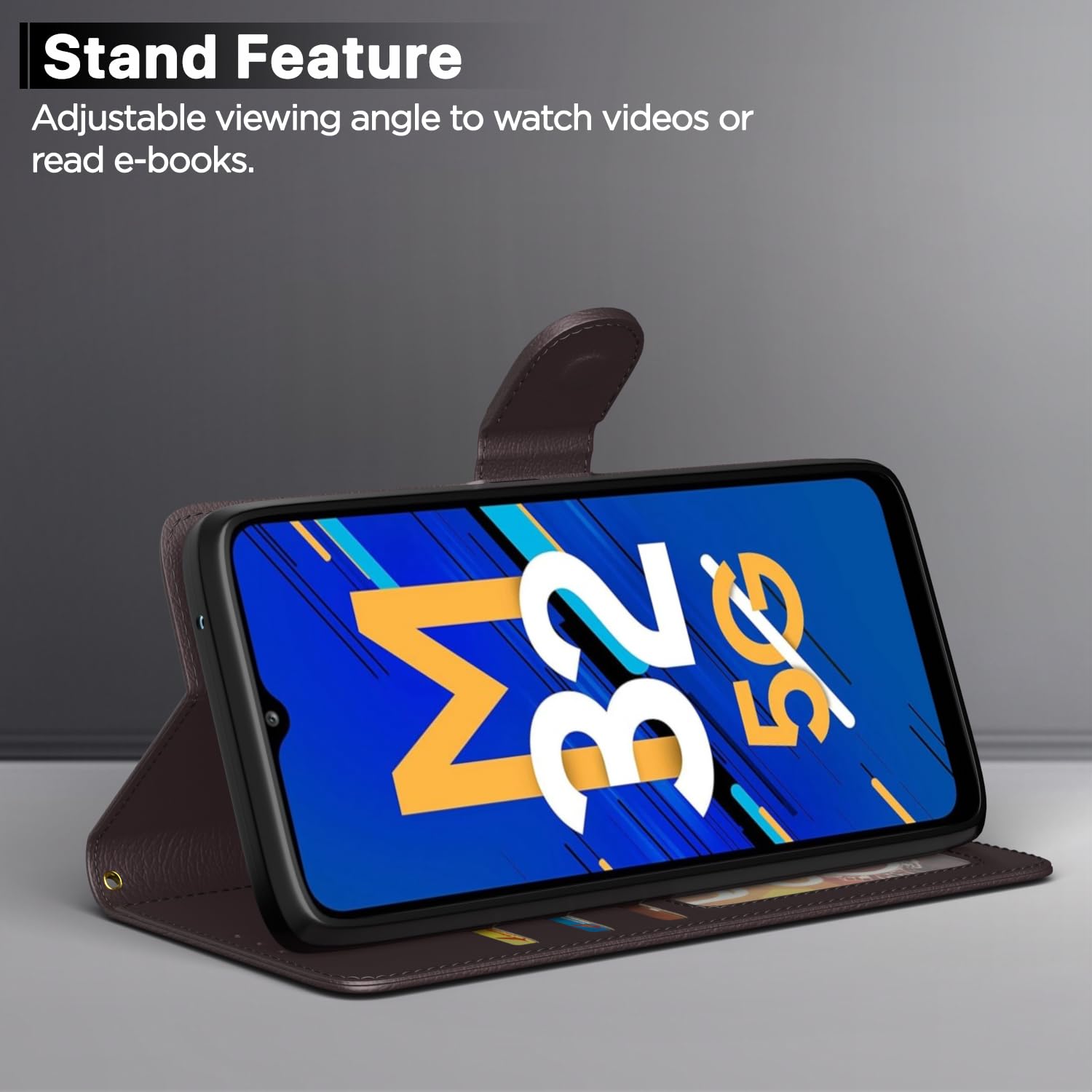 Pikkme Samsung M32/A32 5G coffee flip case – photo 3
