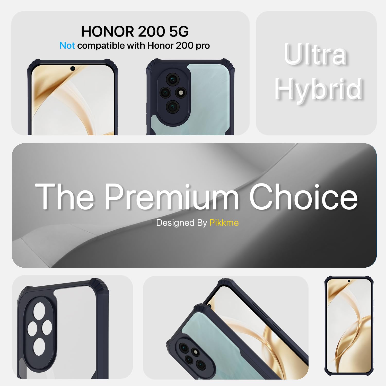 Pikkme Honor 200 5G Clear blue phone cover – photo 3