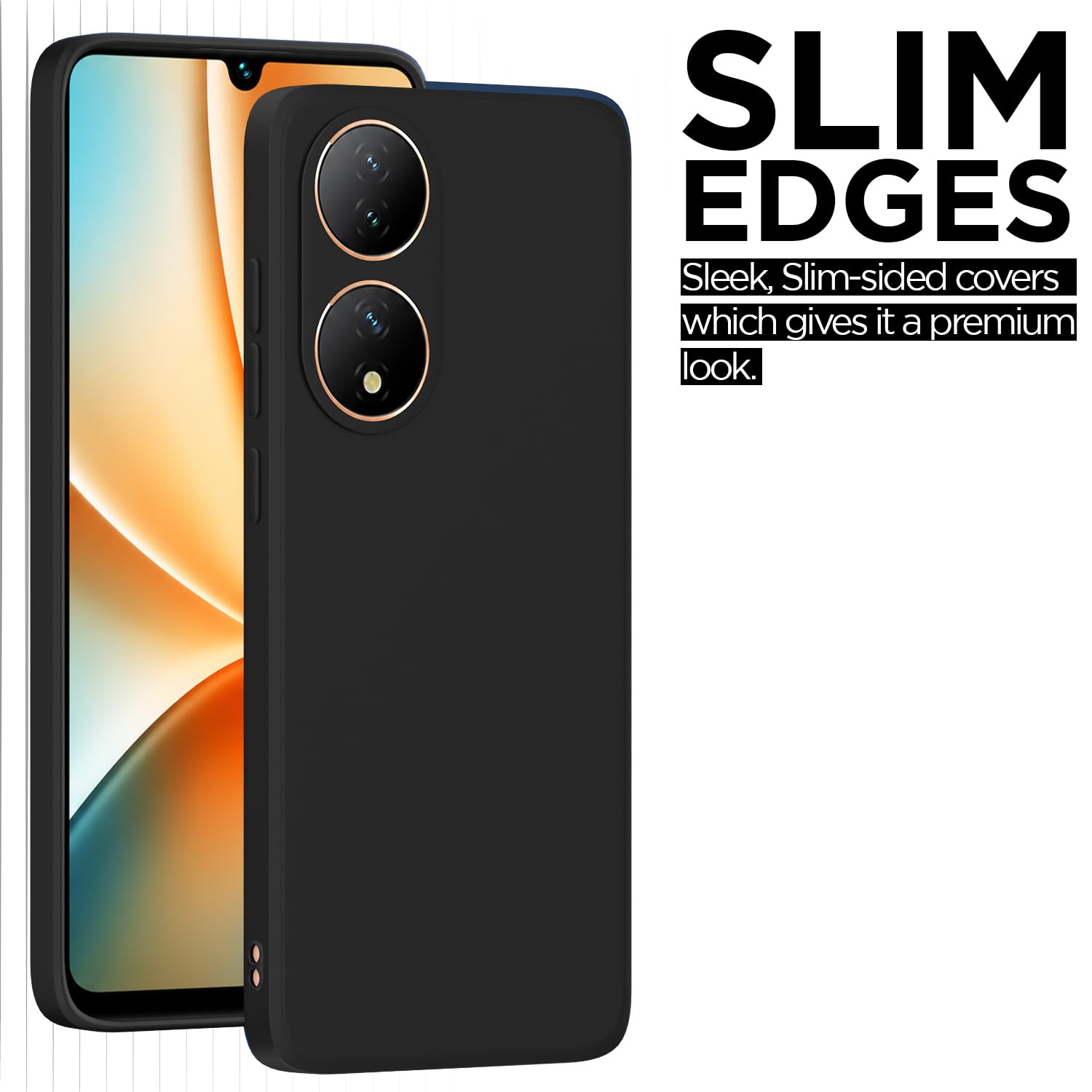 Vivo Y100 5G mobile cover in black by Pikkme – photo 6