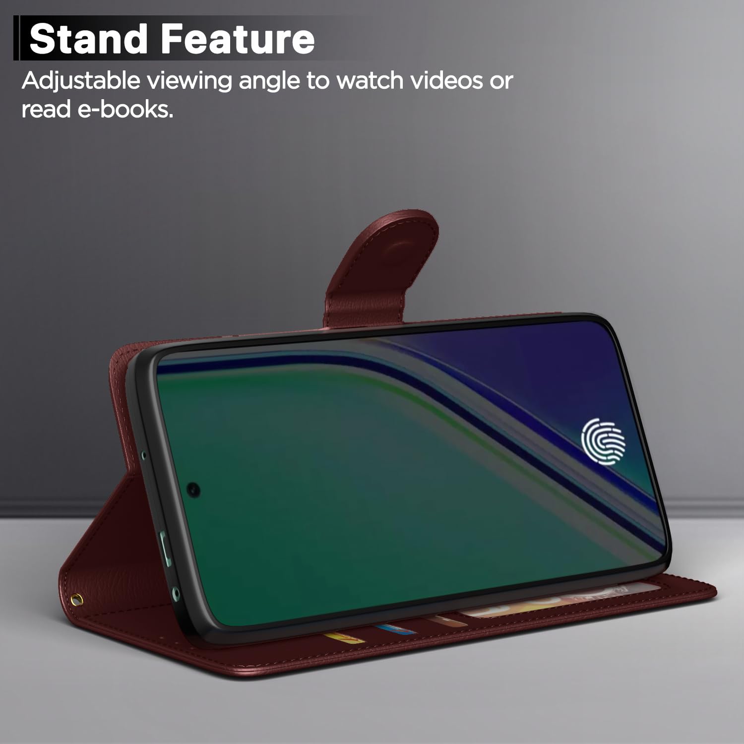 Brown Wallet flip case for Realme 14 Pro Plus 5G – Pikkme – photo 3