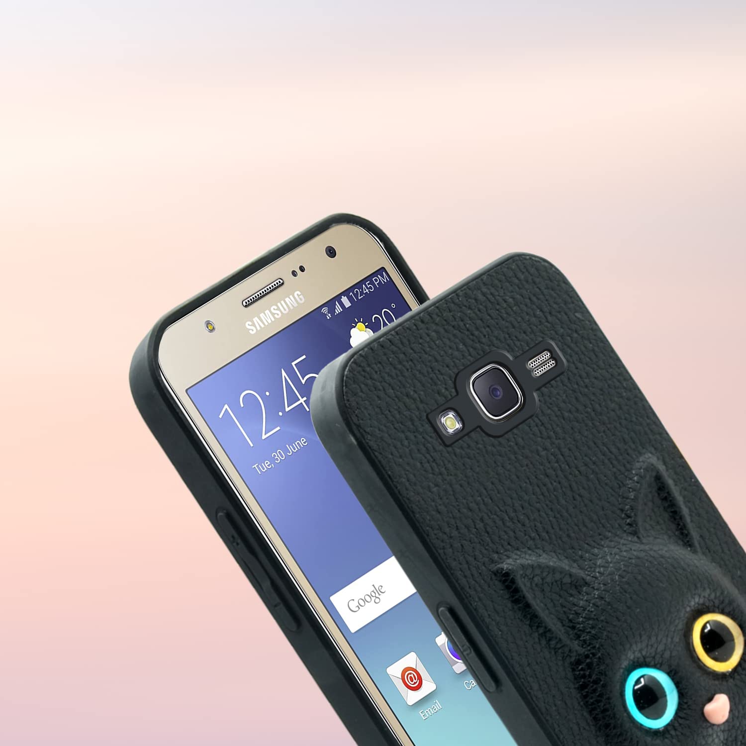 Samsung J7 2015/J7 phone cover in black by Pikkme – photo 6