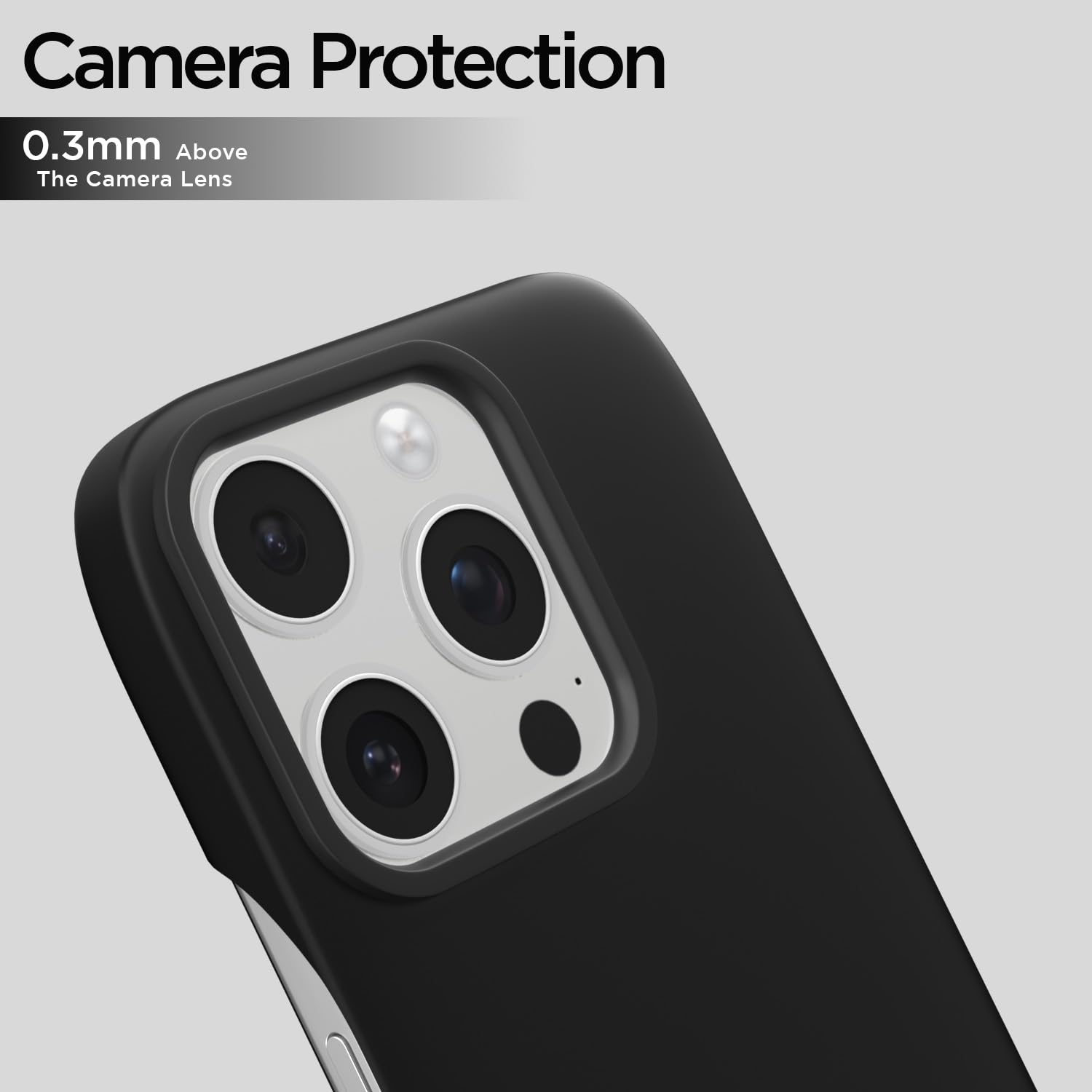 Pikkme iPhone 16 Pro Max SideCut Back Cover (Black)