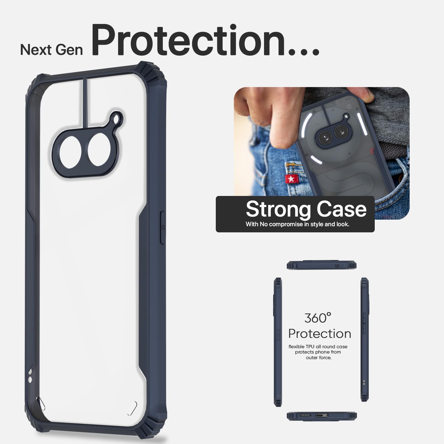 Blue mobile back cover for Nothing Phone 2A/Phone 2A Plus – Pikkme – photo 6