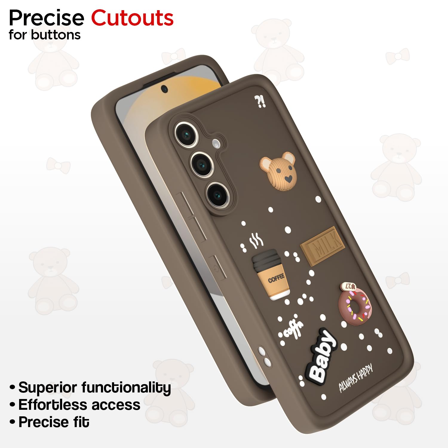 Pikkme brown mobile back cover for Samsung S24 FE 5G/3D – photo 6
