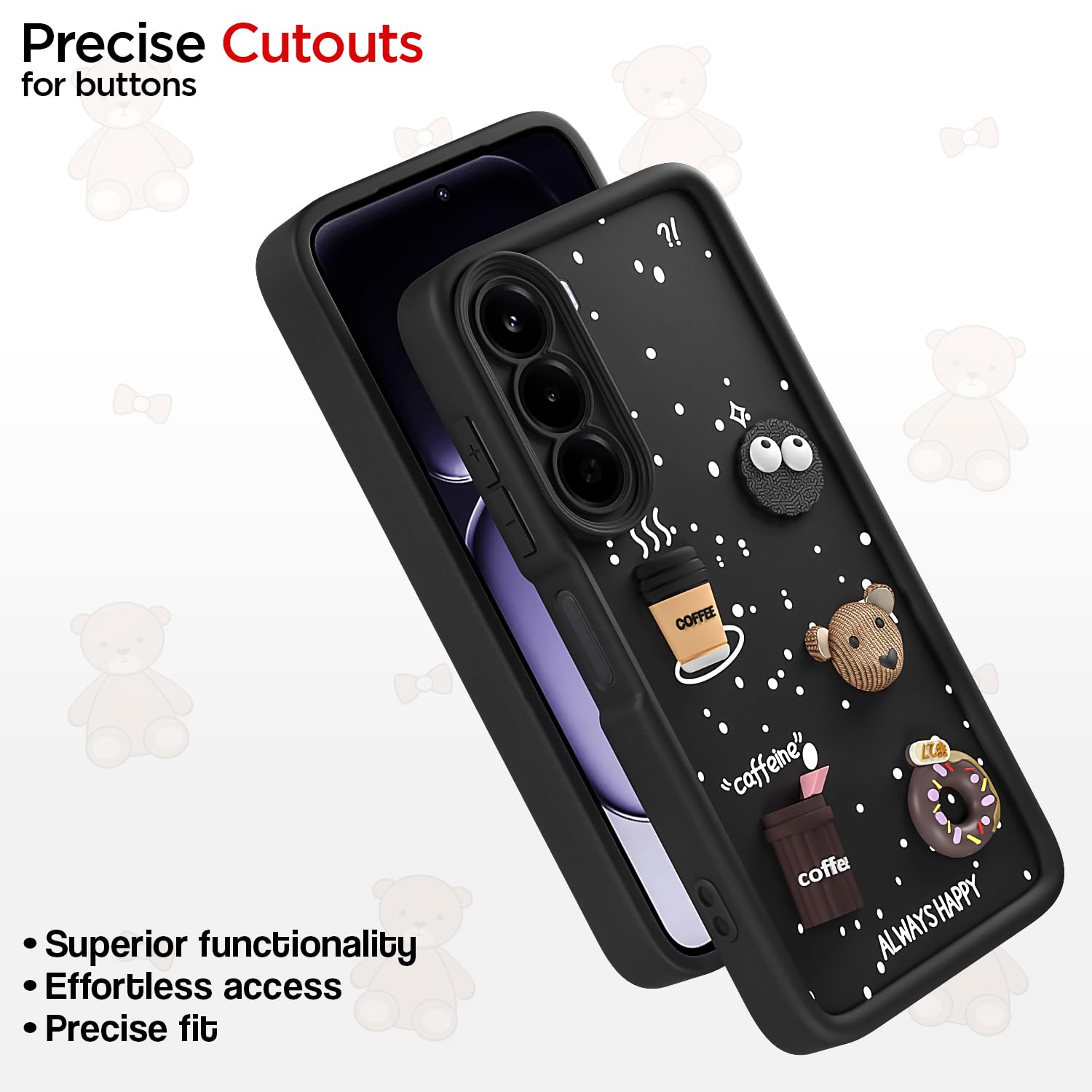 Black Bear Coffee back cover for OnePlus Nord CE 6 Lite 5G – Pikkme – photo 6